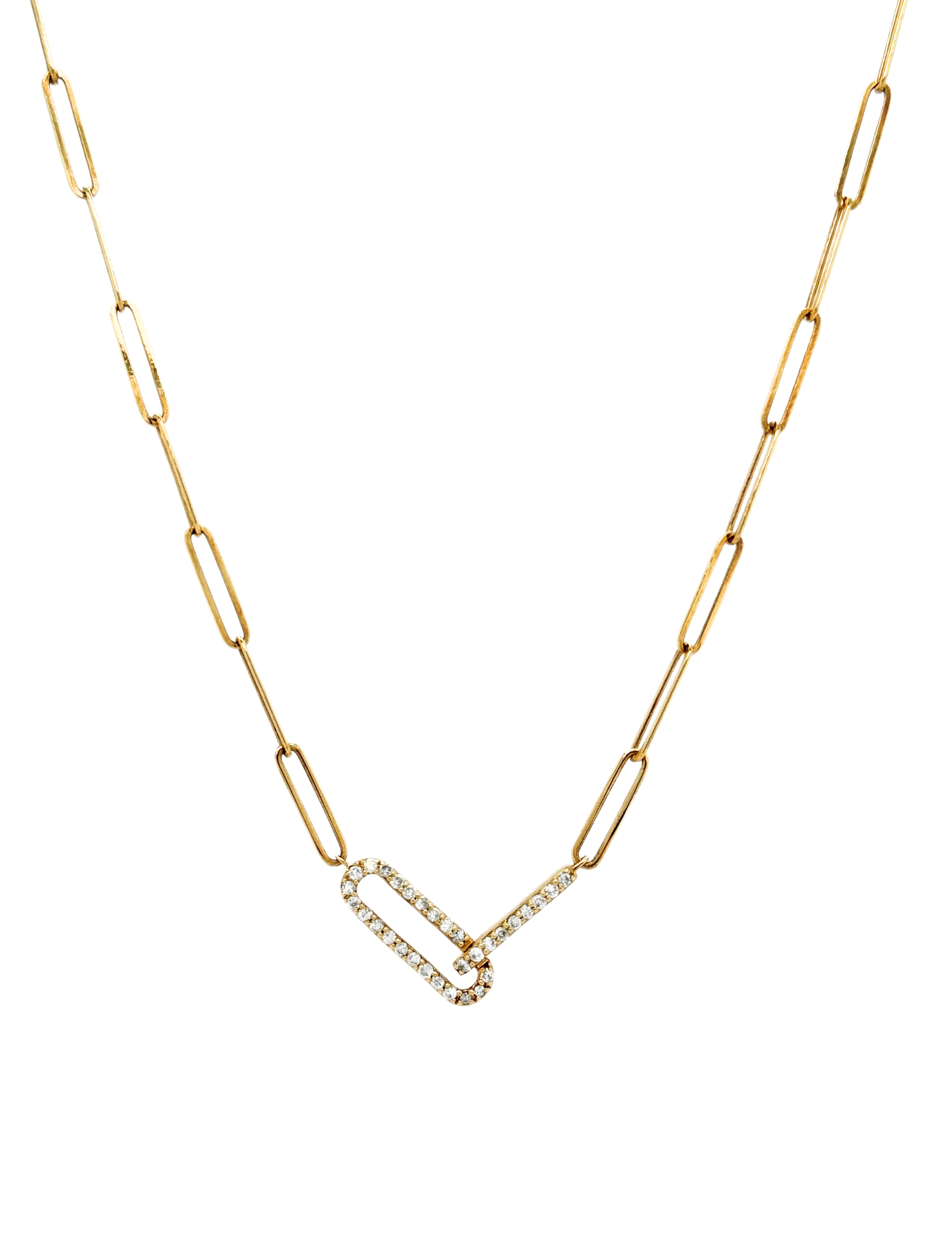 PAPER-CLIP NECKLACE 18-402437